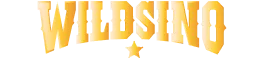 Wildsino Casino monochrome logo for dark backgrounds